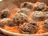 Boeuf crème de sésame, pâtes de quinoa bio