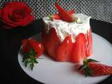 Bavarois fraises-tomates