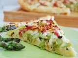 Pizza aux asperges vertes qui (d)étonne