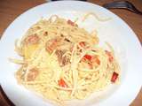 Spaguettis au chorizo