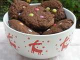 Cadeau Gourmand : Cookies tout chocolat aux smarties