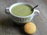 Soupe haricots et épinards frais