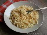 Spaghettis à l'ail au piment et à l'huile d'olive (Cyril Lignac)