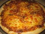 Pizza viande hâchée-poivron-mozza