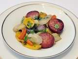 Saucisse de Morteau et ses légumes rôtis