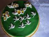 Gateau d’anniversaire aux peches