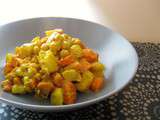 Legumes rotis au lait de coco