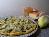 Pizza de pommes de terre aux endives et Vieux-Lille