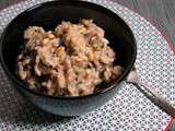 Risotto aux aubergines et tomates sechees