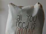 Tote bag  all you need is love and chocolate 