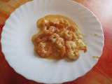 Crevettes au curry et coco
