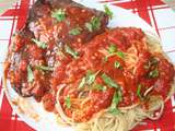 Cœur de bœuf et spaghetti sauce tomate