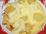 Omelette aux pomme de terre et deux fromages