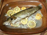 Vieille (poisson) au citron au four