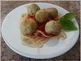 Boulettes de poulet et pesto