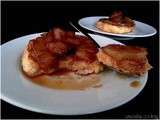 Brioche perdue au lait de coco et ananas caramélisée