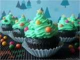 Cupcakes Sapin de Noël