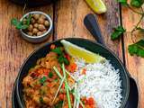 Curry de légumes aux pois-chiches au cookeo (ou sans)