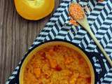 Curry de lentilles corail au potiron et carotte