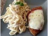 Escalope Valdostana et tagliatelle alla ricotta