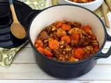 Mijoté de boeuf aux flageolets, pommes de terre et carottes