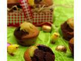 Muffins marbrés au chocolat et pistache