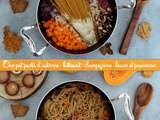 One pot pasta d'automne: butternut, champignons, bacon et parmesan