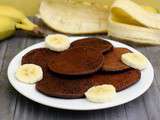 Pancakes à la banane et cacao (sans oeuf, sans sucre)