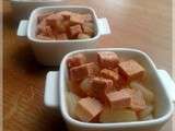 Verrine de poires et foie gras