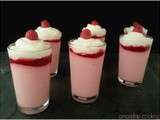 Verrines à la framboise façon bavarois