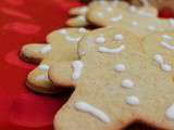 Petits biscuits bonhommes de Noël en pain d’épices
