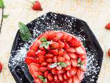 Tarte aux fraises Garriguettes & aux amandes