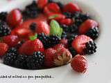 Fraises et mûres un peu pompettes