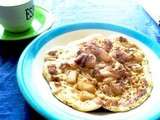 Pancakes à la poire pour week-end bizarre