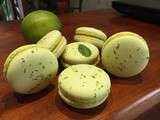 Macarons citron vert basilic