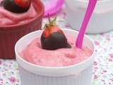 Creme glacée aux fraises sans sorbetiere
