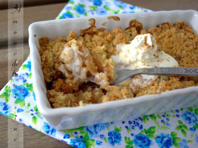 Recettes De Crumble Aux Pommes De Amour De Cuisine Chez Soulef