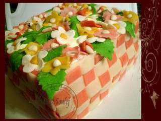 Gâteau d’anniversaire a la pâte d’amande