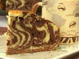 Gateau zebré ou zebra cake