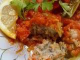 Gratin de boulettes de sardines en sauce tomate, de houriya el matbakh
