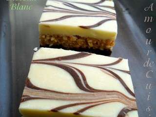 Nougat au chocolat blanc, gateau sans cuisson