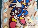 Sonic, gateau d'anniversaire de Rayan : 7 ans