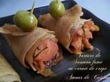 Tartare de saumon - aux crepes