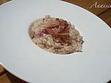 Risotto pancetta, oignon rouge, persil, fromage frais