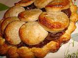 Tartelettes boudin blanc, confit d'oignons