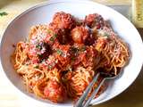 Spaghetti et boulettes de viande sans gluten