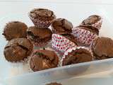 Mini-brownies sans gluten et sans lactose