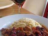 Sauté de porc aux haricots rouges et chorizo ,en cocotte