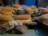 Aratta Touille. • Toasts roquefort et melon, idée apéro