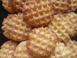Sablé gauffré à la noix de coco